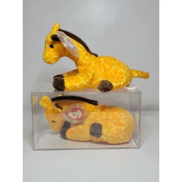TY Beanie Babies Twigs 3rd Generation Plush Soft In The Box Giraffe Lot Of 2 - Picture 1 of 6